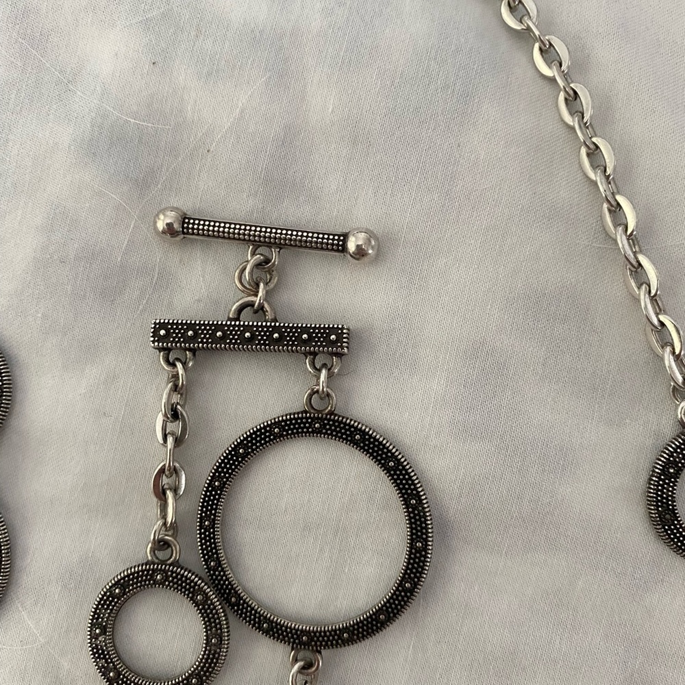 Brighton Townsend Silver/Black Pattern Circles 2 … - image 6